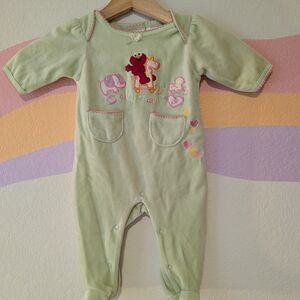 Sesame Street Elmo Onesie Embroidered Vintage Y2K